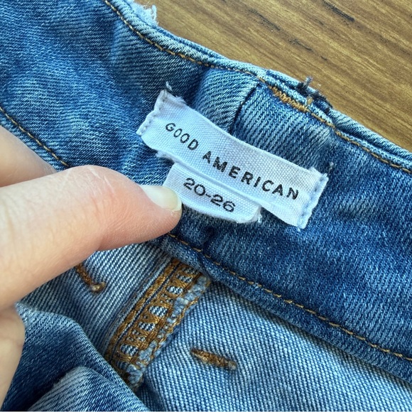Good American “Always Fits” Good Legs Straight Jeans Size 20–26 - Picture 2 of 7